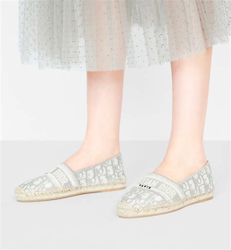 gray dior granville dior oblique embroidered cotton espadrille|Dior Granville Espadrille Gray Dior Oblique Embroidered Cotton.